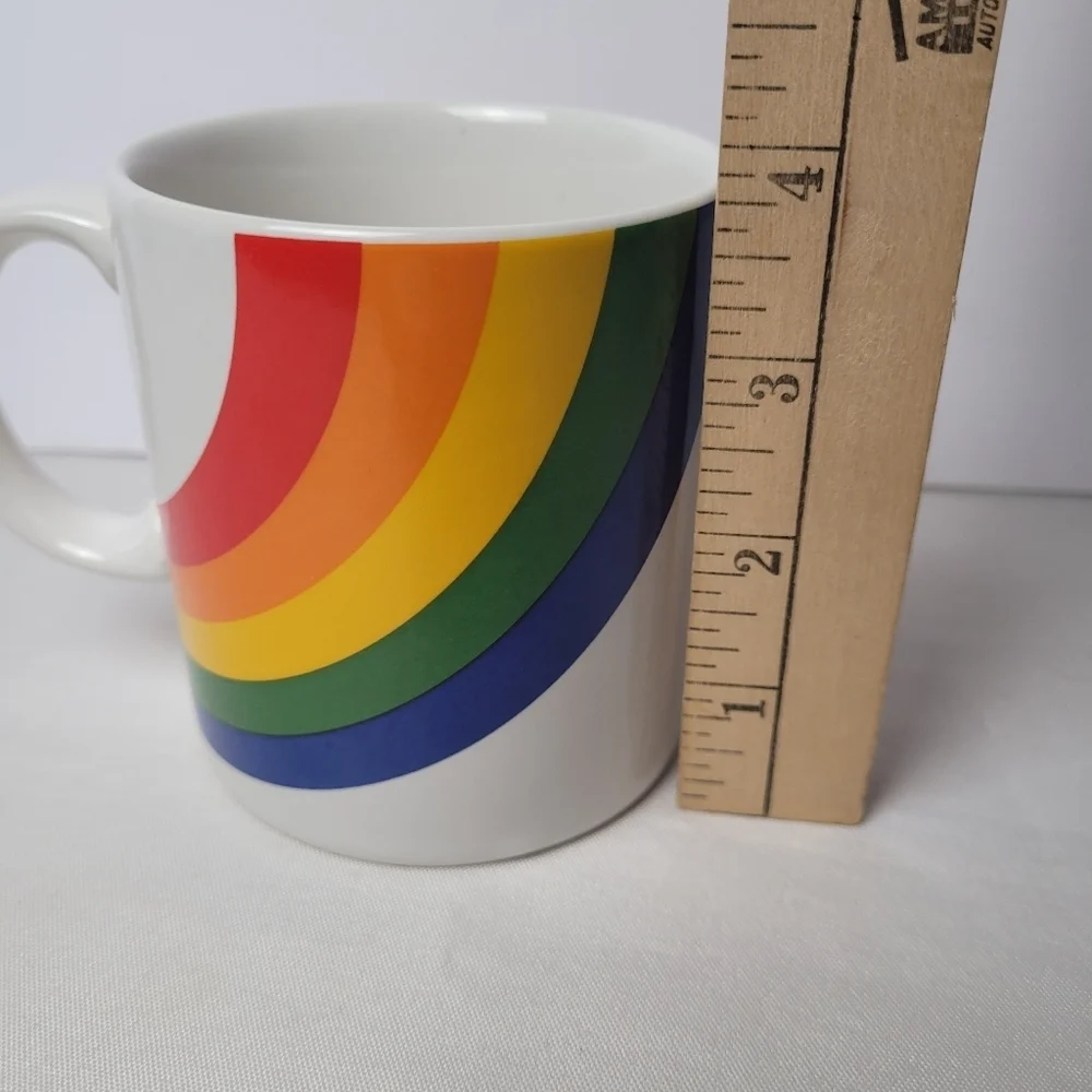 Vintage Rainbow FTDA 1986 Coffe Cup Mug Pride Rainbow